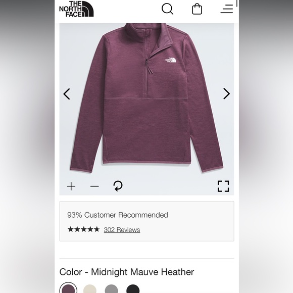 The North Face Maroon Quarter-Zip Pullover - Picture 10 of 10